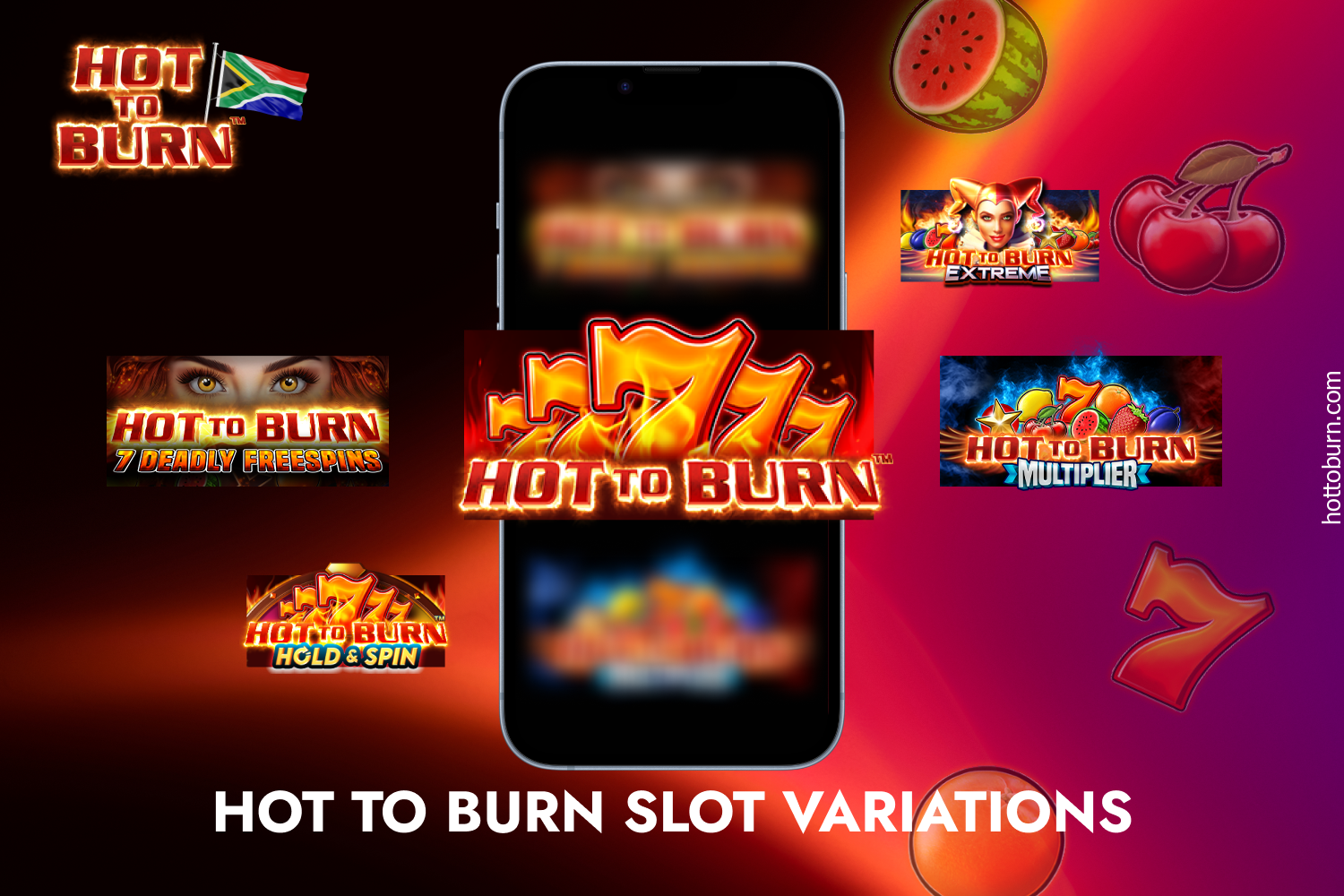 South African players can enjoy exclusive features when playing one of the Hot to Burn slot variations