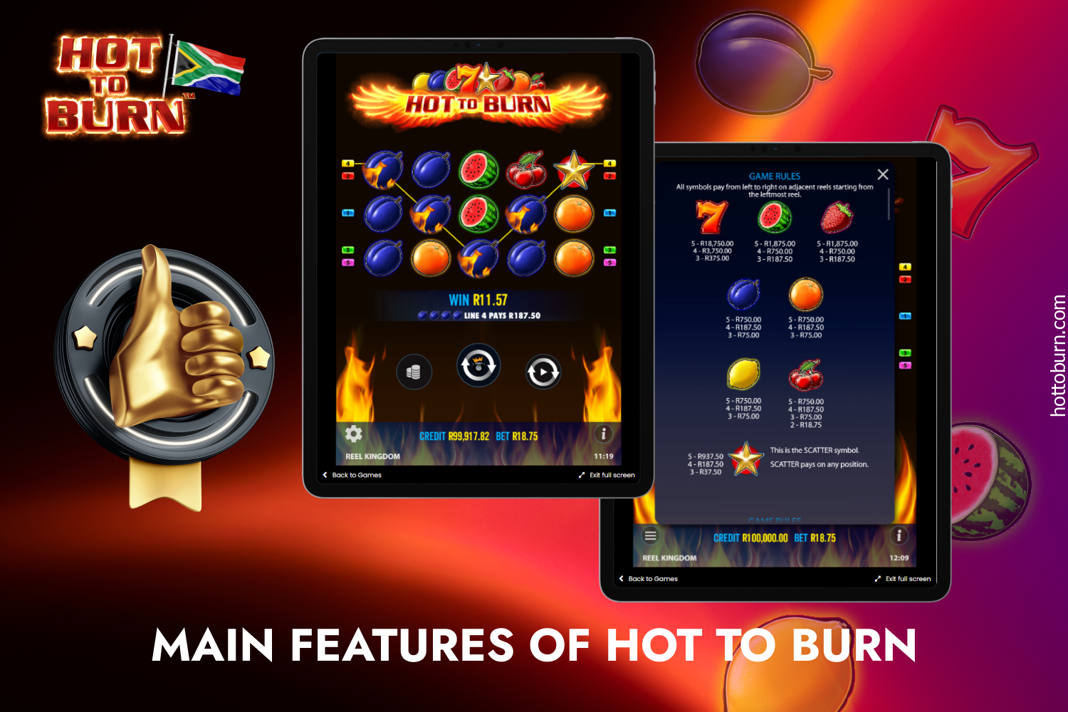 Basic information about online game Hot to Burn